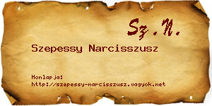 Szepessy Narcisszusz névjegykártya